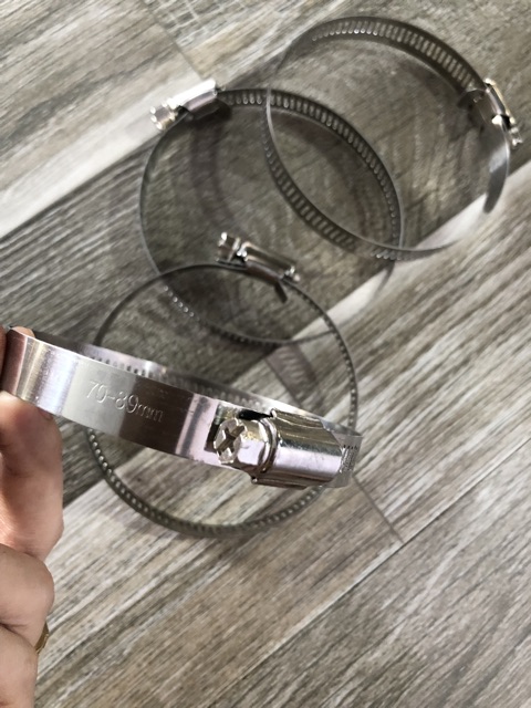 Sản phẩm gia đình làm: Combo 10 cái đai xiết inox,quai nhê inox cỡ 25-38mm