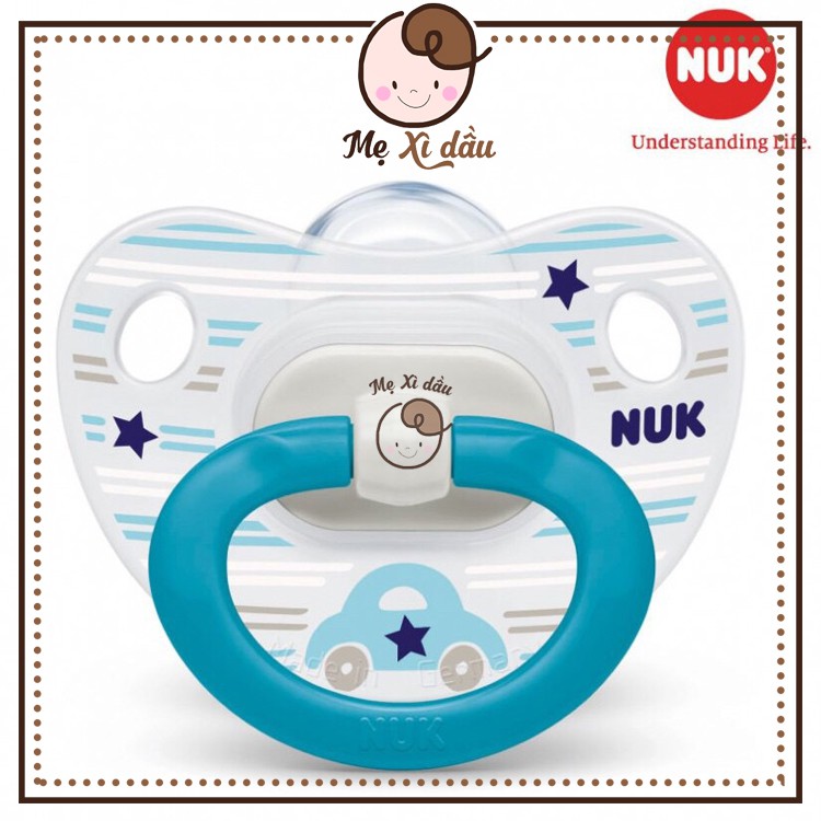 Shop mẹ xì dầu Ti giả NUK silicone Happyday chính hãng
