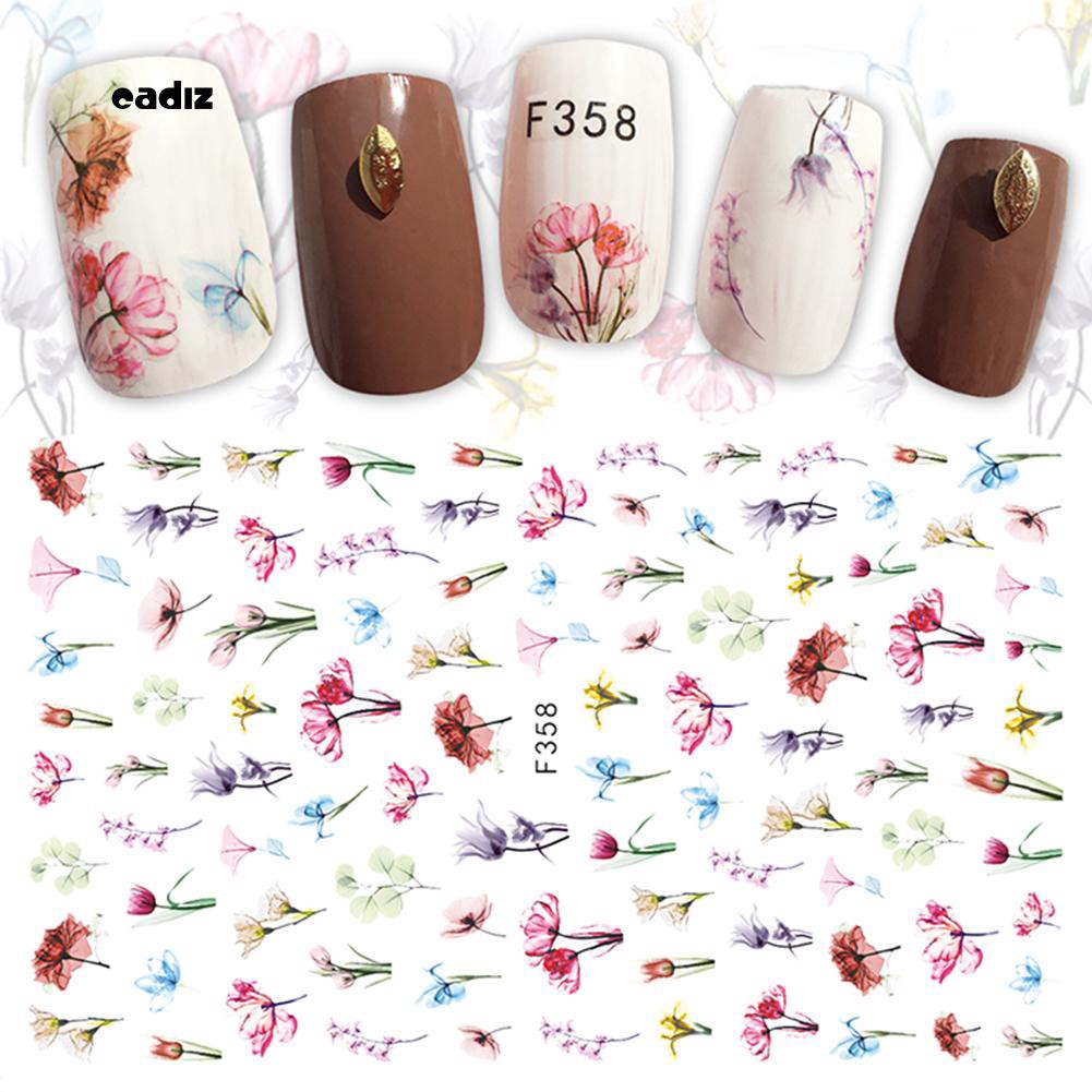 ✮Multi-pattern Nail Art Floral Sticker Women Fingernail Manicure DIY Decal Decor