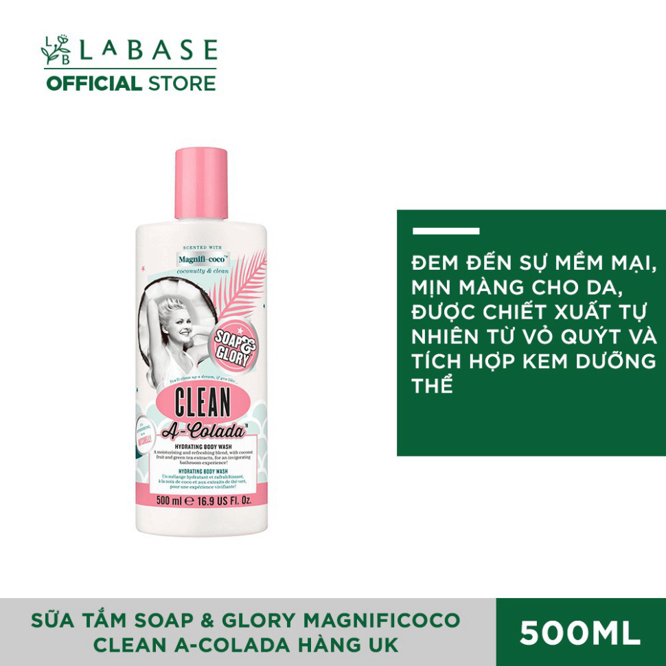Sữa tắm Soap &amp; Glory Magnificoco Clean A-Colada 500ml ( Bill Anh ) A59