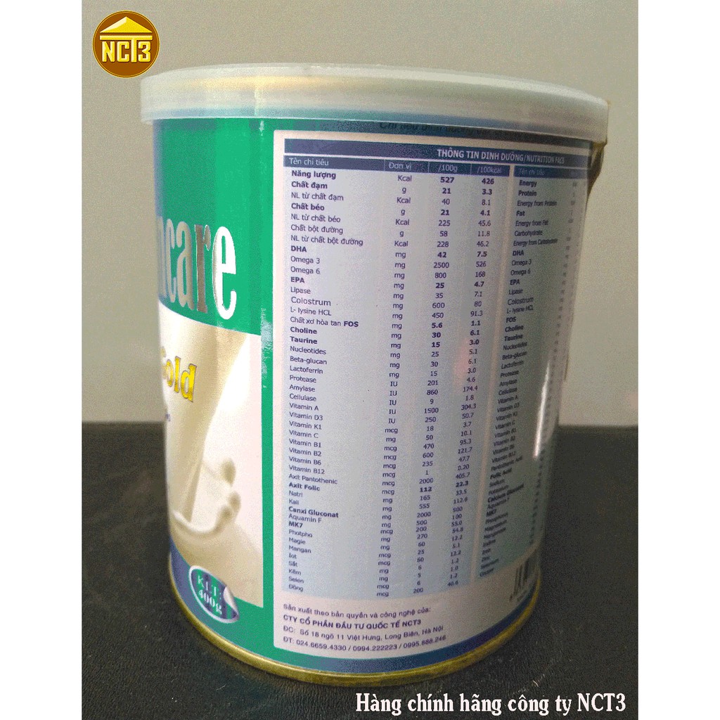 { BÁN GIÁ GỐC } Sữa Tăng Chiều Cao , Cân Nặng - RICHMOND BONCARE CANXI NANO MK7- Hộp 400g ( Hàng chính hãng công ty NCT3