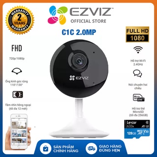 Camera Wifi Ezviz C1C CS-C1C-D0-1D2WFR 1080P  đàm thoại 2 chiều theo dõi chuyển động 10 x 20 cm ( Trắng )