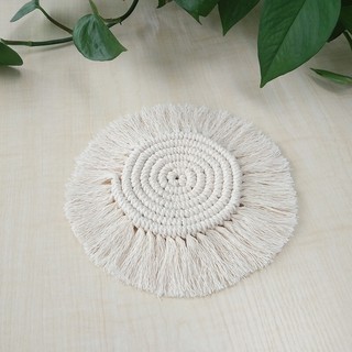Đế lót ly Macrame tròn HANDMADE CÓ SẴN