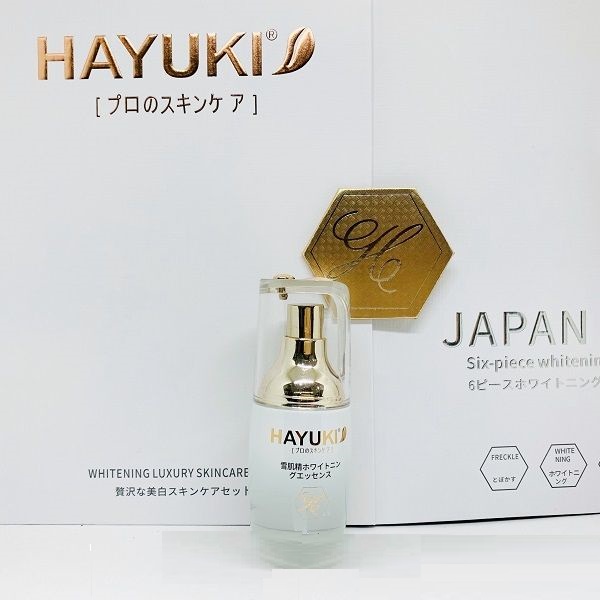 Bộ mỹ phẩm Hayuki dưỡng trắng da, mờ thâm nám 6in1 hàng chuẩn Nhật