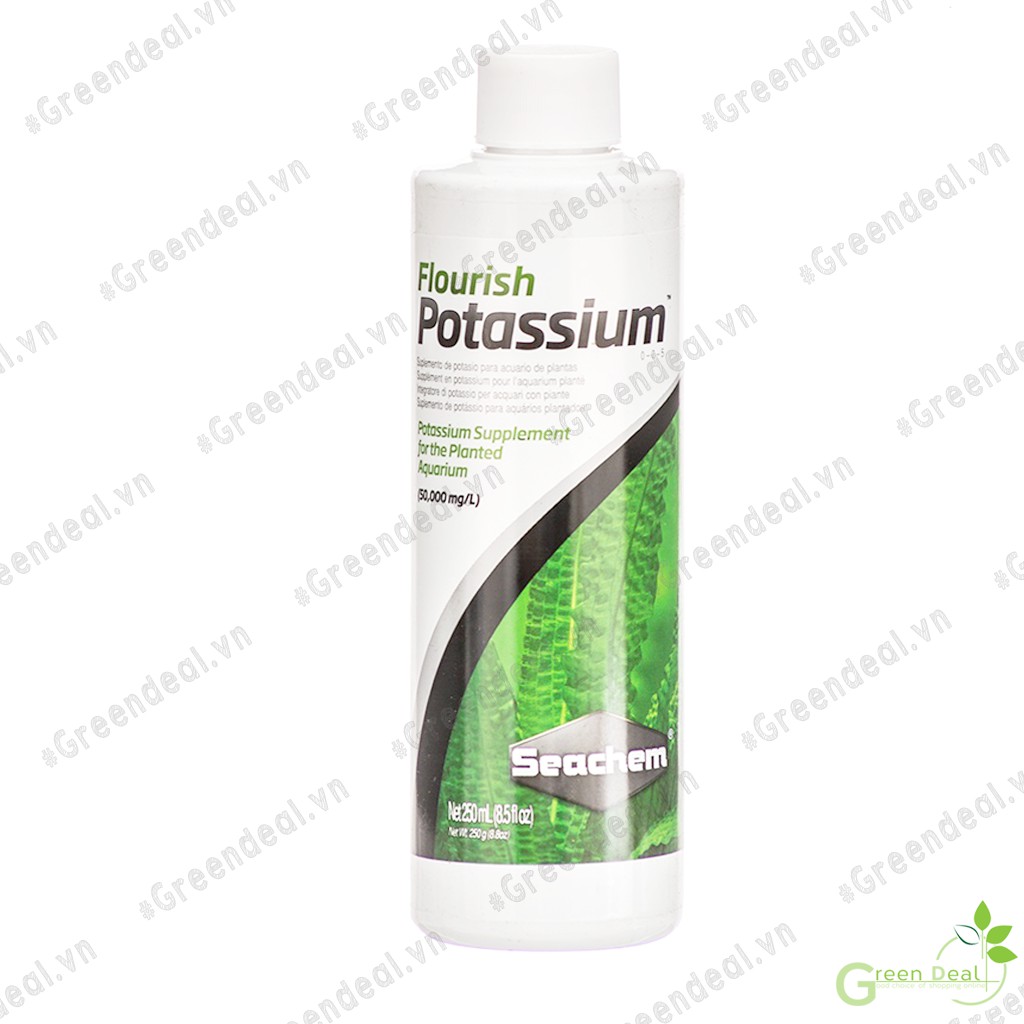 SEACHEM - Flourish Potassium (Chai 100 ml) | Phân nước bổ sung Kali cho cây thuỷ sinh trong hồ cá