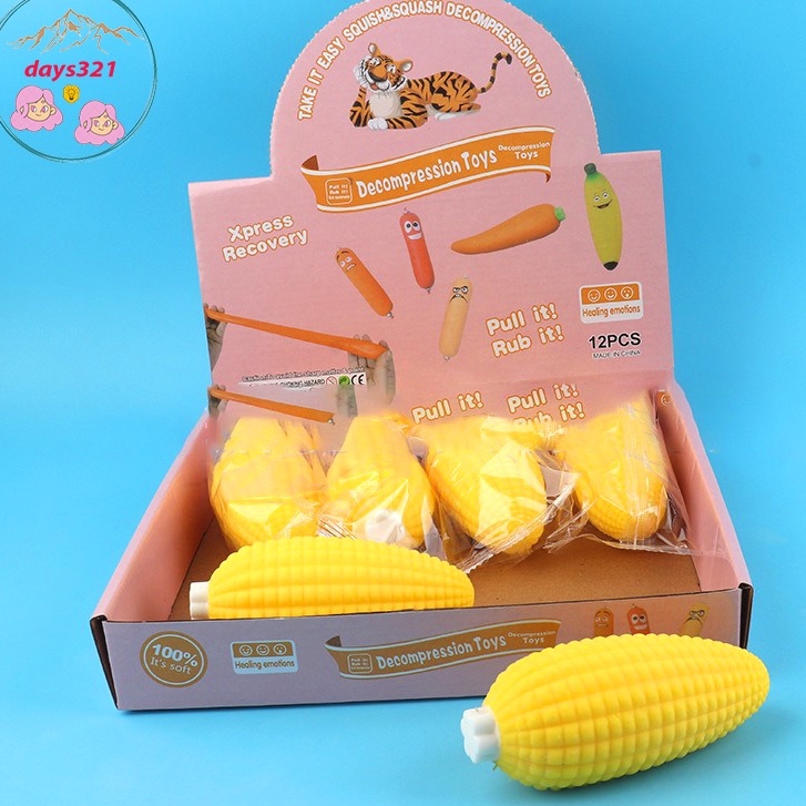 Squishy KHÚC NGÔ BẮP NGÔ CHÍN VÀNG Mochi đồ chơi bóp tay mềm mịn dễ thương chân thực giảm stress co dãn đàn hồi ngộ nghĩ