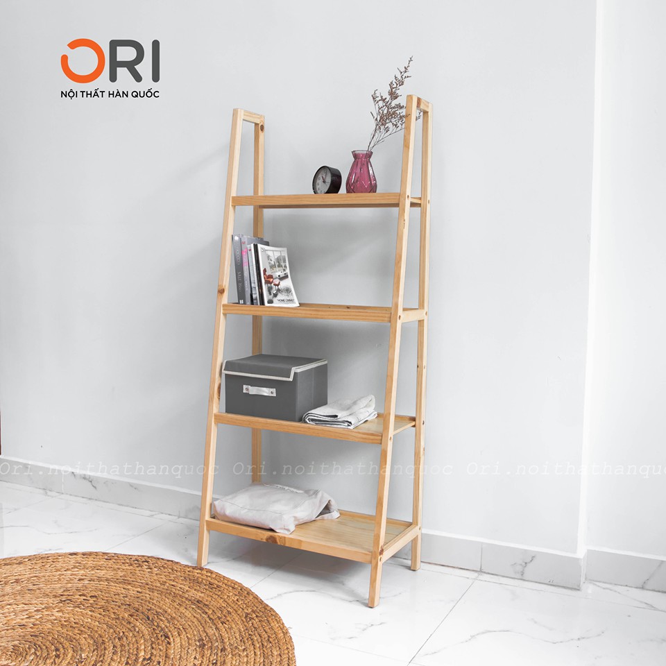 KỆ SÁCH/ KỆ GỖ ĐA NĂNG HÀN QUỐC 4 TẦNG - A BOOKSHELF 4F