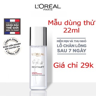 [Date 2023] Dưỡng Chất Căng Mướt Da L'Oreal Paris Crystal Micro Essence mini size 22ml
