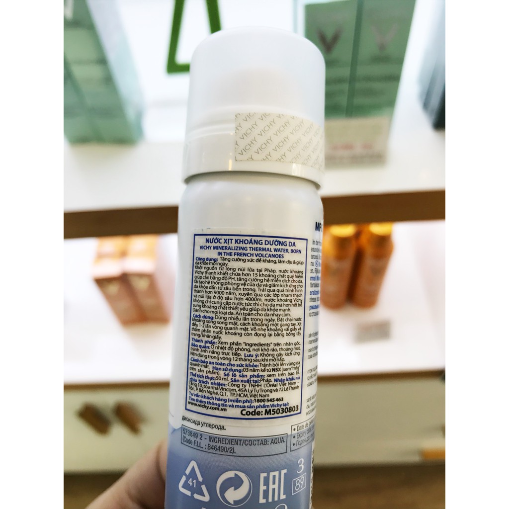 [Chính Hãng] Nước xịt khoáng dưỡng da Vichy Mineralizing Thermal Water 50ml | BigBuy360 - bigbuy360.vn