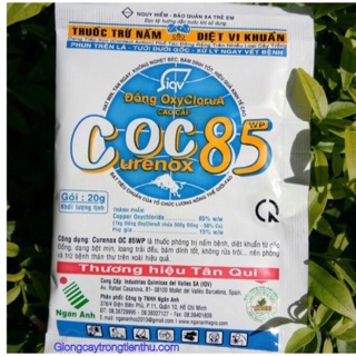 TRỪ NẤM BỆNH,DIỆT VI KHUẨN Coc 85 WP