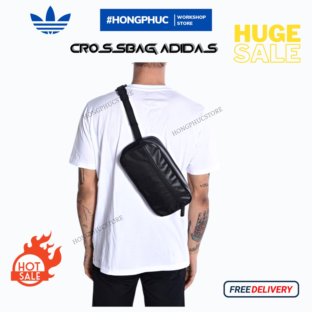 Túi Đeo Chéo Nam 3 Lá Crossbody Sport Black ST1813 - Xuất Dư - BK6836 [ FLASH DEAL ]