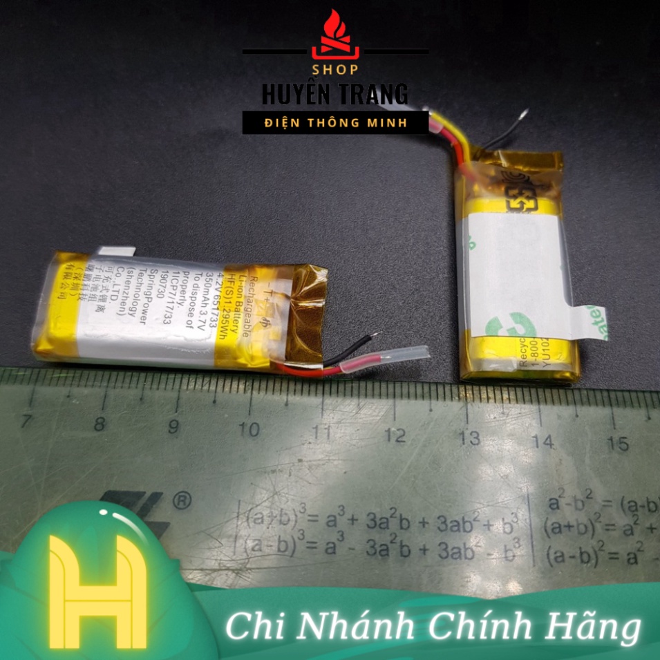 Pin sạc 3.7V 53mAh 220mAh 350mAh xuất hàn Pin camera ghi âm bluetooth bút cảm ưng - Shop Bảo Anh