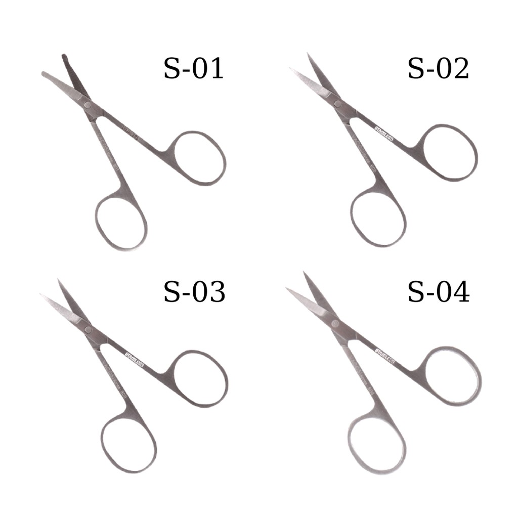 Kéo tỉa lông mày Vacosi S01 / S02 / S03 / S04 đa dụng với nhiều đầu mũi