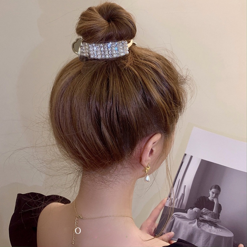 Kẹp Tóc Nữ Đính Quả Bông Phong Cách Hàn Quốc