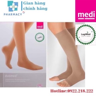 Vớ y khoa/tất áp lực Đức Duomed Medi dự phòng và hỗ trợ suy giãn tĩnh mạch [vớ gối]