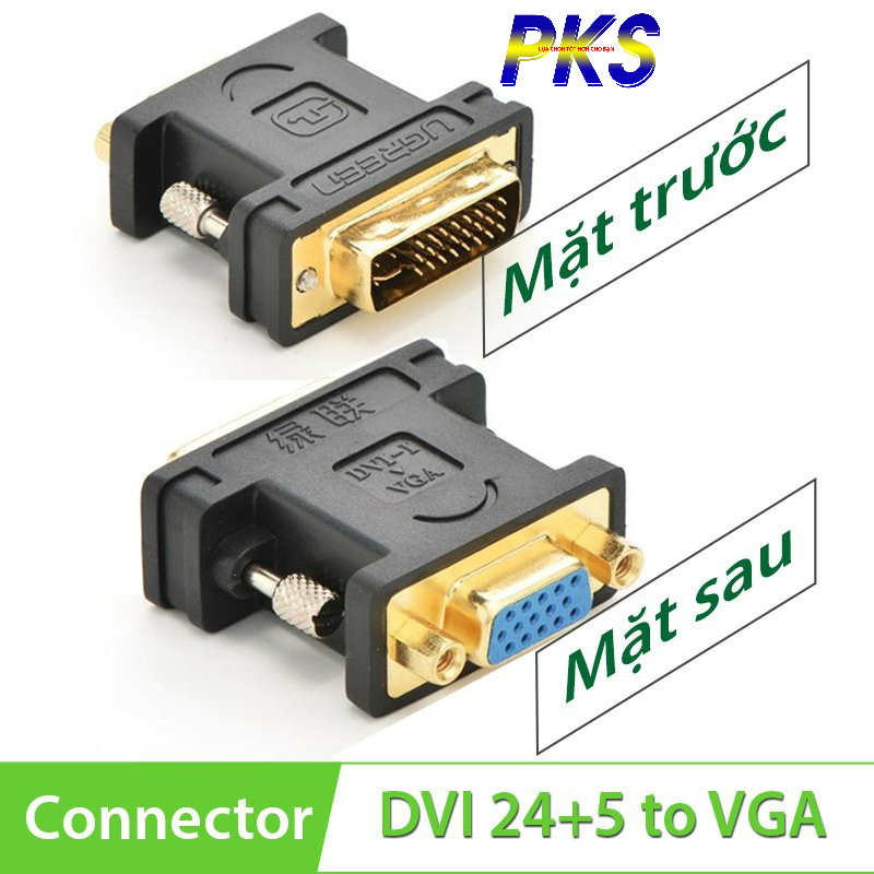 Đầu chuyển đổi DVI ra VGA Ugreen 20122 - 20122
