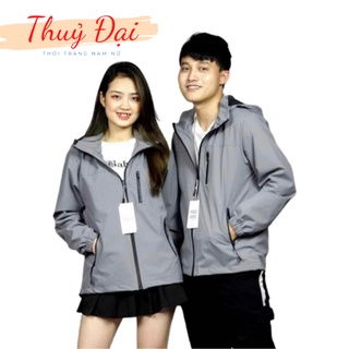 Áo khoác gió nam nữ cao cấp 2 lớp, chất gió tráng bạc, chống nước,chống gió, ngăn tia UV