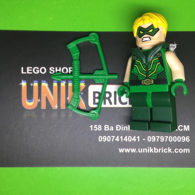 Lego UNIK BRICK Green Arrow - mũi tên xanh trong Super Heroes - chính hãng (như hình)