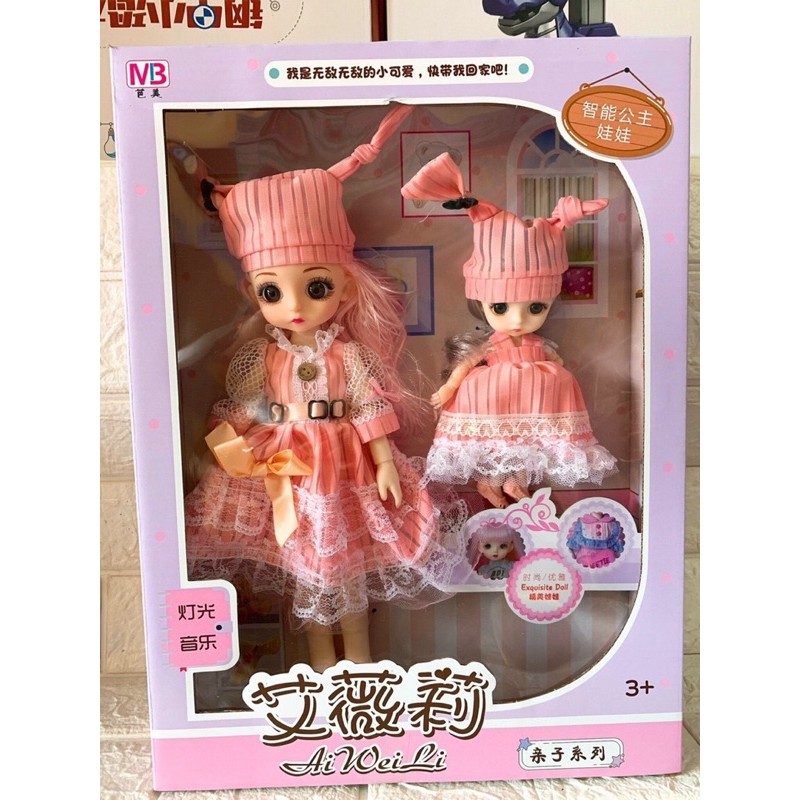 BỘ ĐÔI BÚP BÊ CHỊ EM MẮT NHẮM MỞ  CỰC ĐẸP [ HOT ]