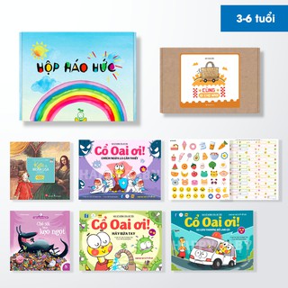 Hộp Háo Hức BẢO VỆ THÂN THỂ, 3-6 tuổi, Combo 5 cuốn sách về bảo vệ bản thân, Set trò chơi CÙNG ĐI CHỢ NÀO T820