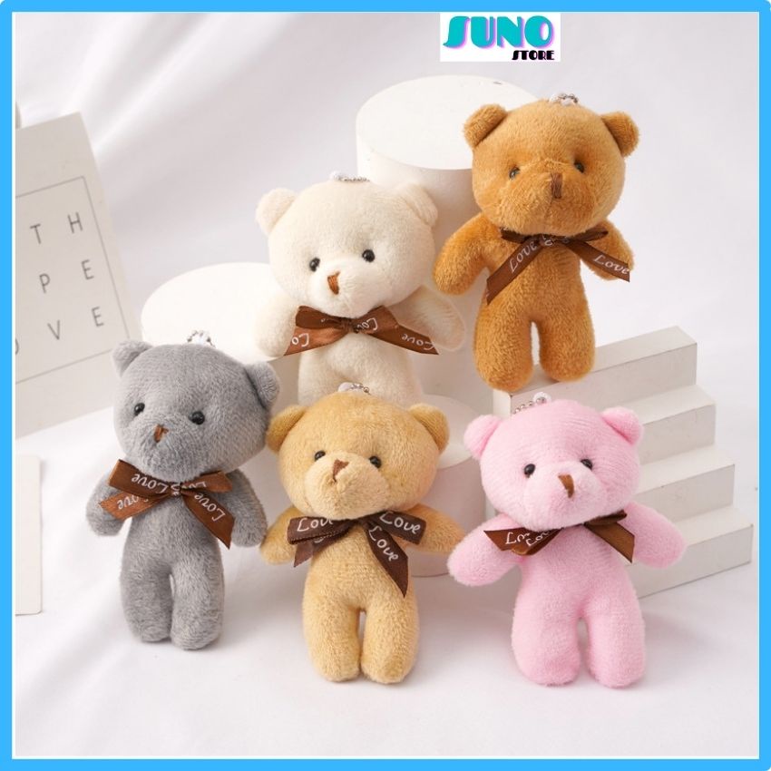 Móc khóa gấu bông treo balo cute dễ thương SUNO STORE MK01