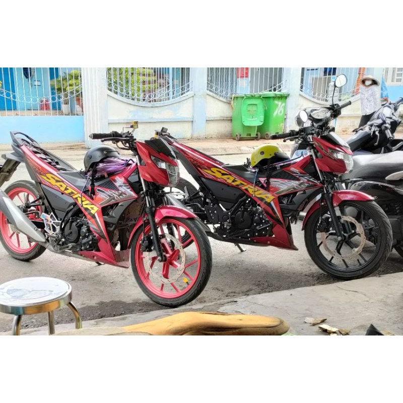 Nệm Yên Xe Satria 150cc loại tốt - gọt cạnh góc sắc sảo