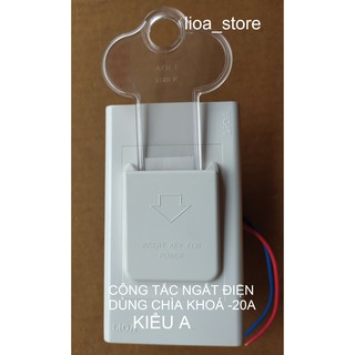 BỘ CÔNG TẮC NGẮT ĐIỆN LiOA LOẠI DÙNG CHÌA KHOÁ