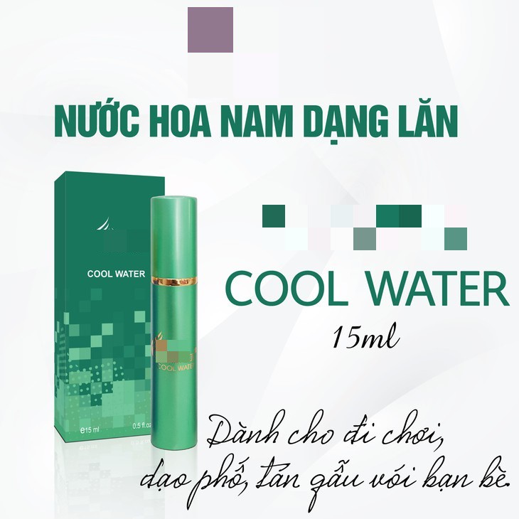 Nước hoa mini dạng lăn 15ml ( GUILITY ;  COOL WATER ;  IRIS)  - 4 PHÂN LOẠI SẢN PHẨM