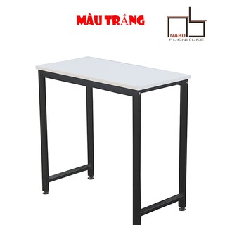 BÀN LÀM VIỆC MÀU TRẮNG 40*80 CAO 75CM NABU