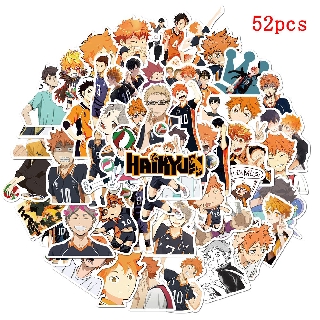 Set 52 Miếng Dán Chống Thấm Nước Họa Tiết Anime Độc Đáo Đẹp Mắt