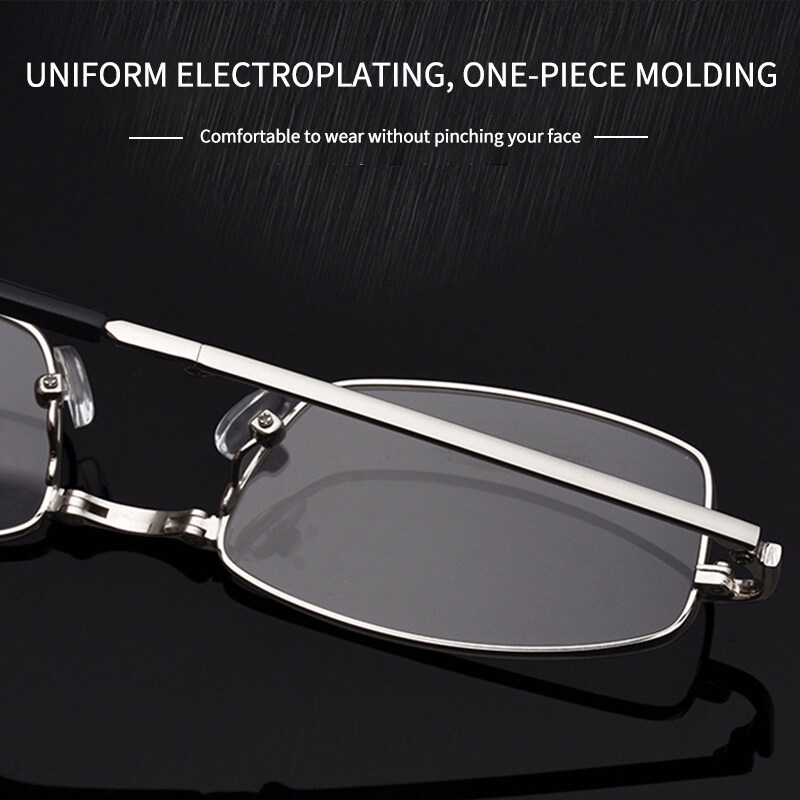 Mắt Kính Đọc Sách Gập Đôi Đa Năng PTQ Chống Ánh Sáng Xanh Dương Thay Đổi Màu Sắc Dành Cho Nam Và Nữ