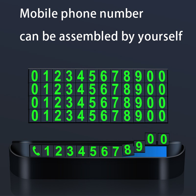 Bảng Số Điện Thoại Đỗ Xe Tạm Thời Thiết Kế Thời Trang Cho BMW