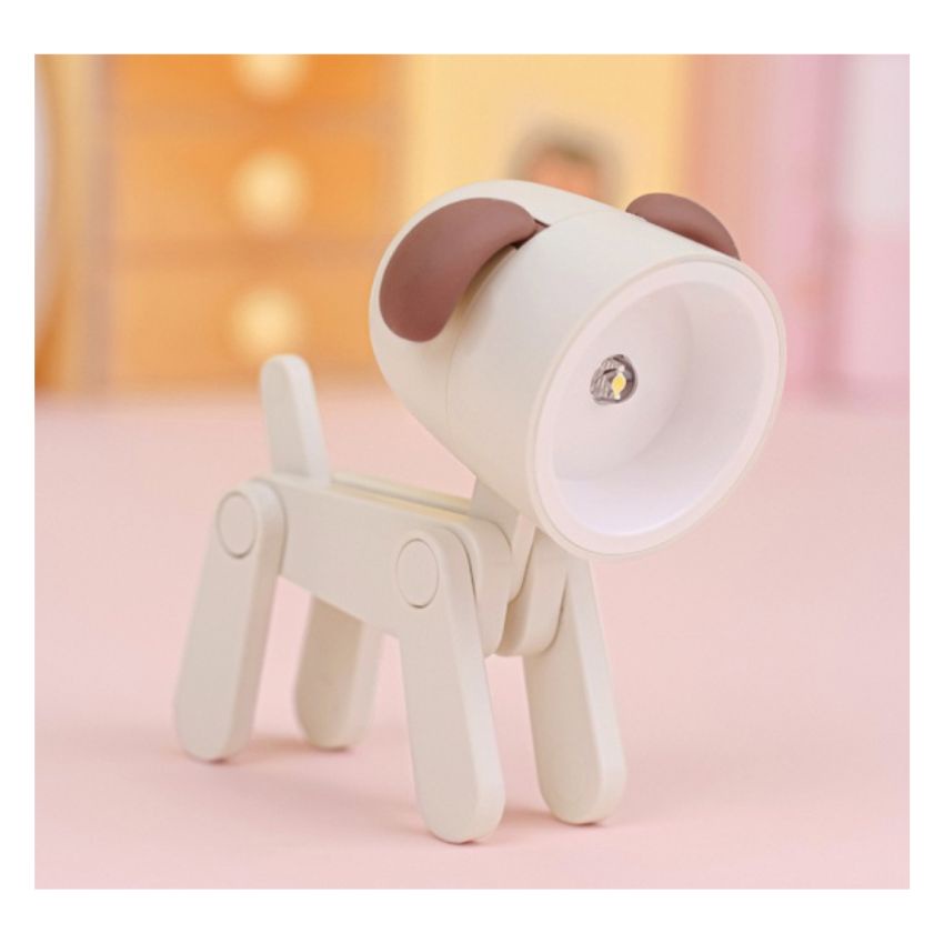Đèn Led Mini Đọc Sách, Decor Bàn Học Hình Chú Chó, Hươu Có Khớp Điều Chỉnh Nhiều Màu Sắc