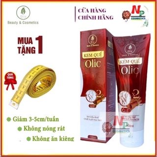 Kem quế tan mỡ Olic hàng chuẩn 1000% - Gel sắn chắc quế giảm eo mỡ bụng không nóng rát
