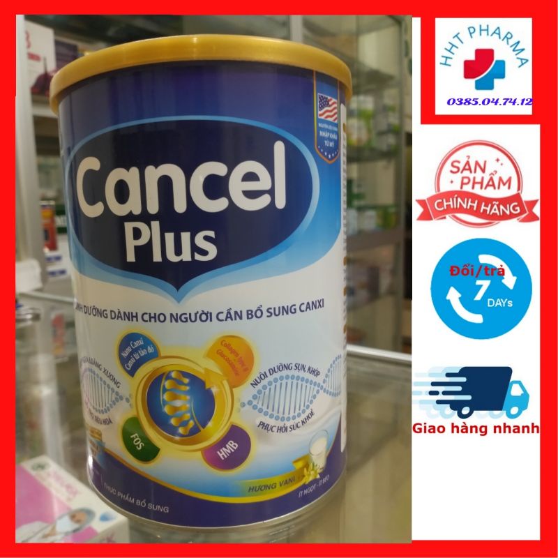 Sữa bột CANCEL PLUS 900g Sữa dinh dưỡng dành cho người loãng xương, thoái hóa xương khớp