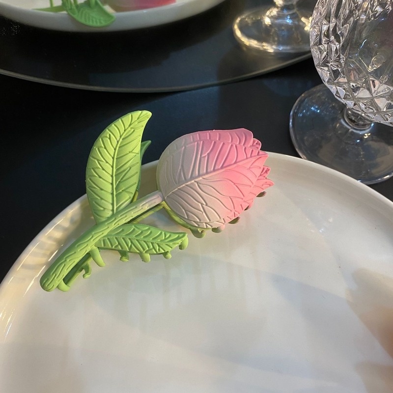 Kẹp Đầu Hoa Tulip Mùa Hè Mới Kẹp Lưng Cho Nữ Chất Lượng Cao