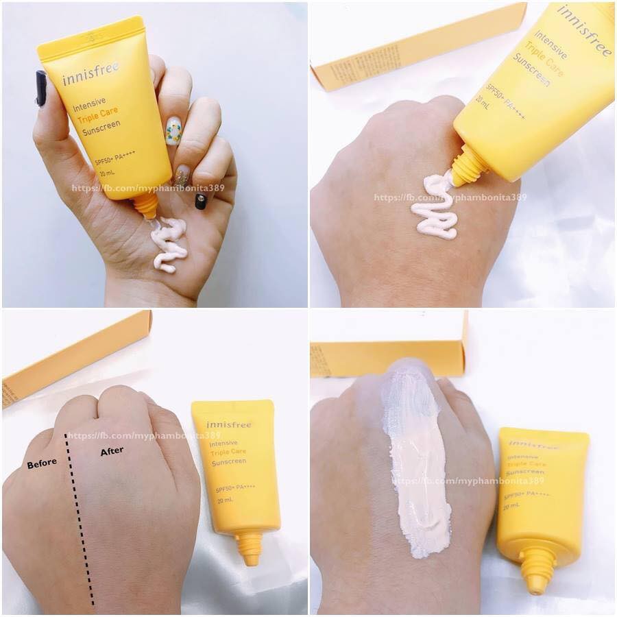 KEM CHỐNG NẮNG INNISFREE PERFECT UV PROTECTION CREAM TRIPLE Shield SPF50+ PA+++ | BigBuy360 - bigbuy360.vn