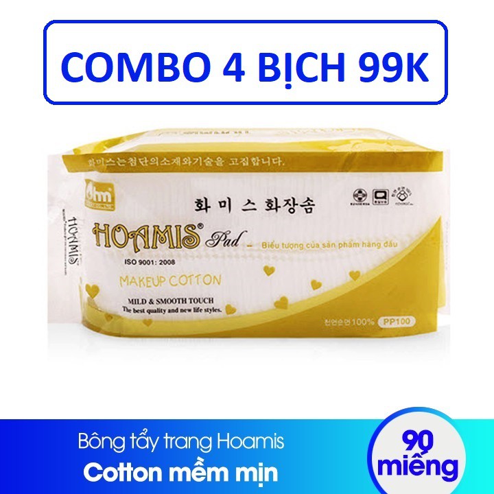 Bông tẩy trang Hoamis COMBO 99K