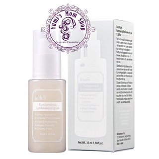Gel dưỡng giảm quầng thâm và bọng mắt Klairs Fundamental Eye Awakening Gel 35ml