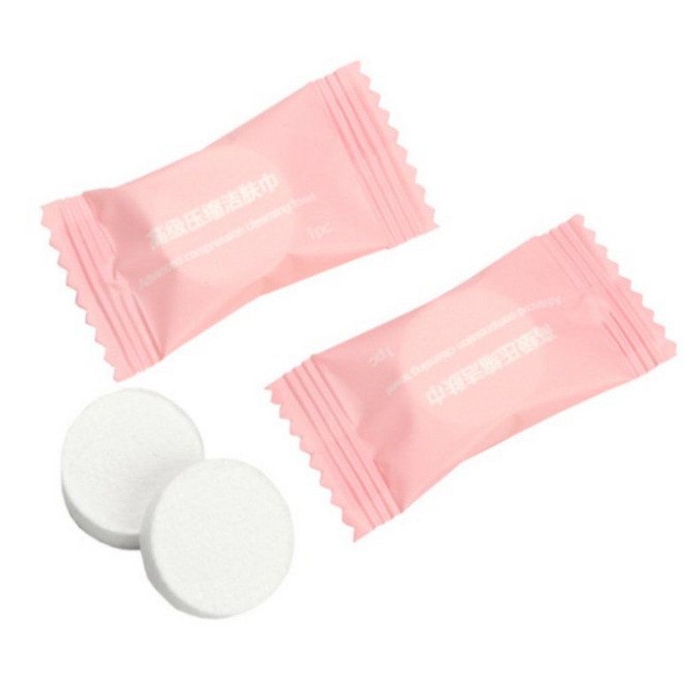 Khăn Giấy Nén Dạng Viên Kẹo Nhỏ Gọn Tiện Dụng