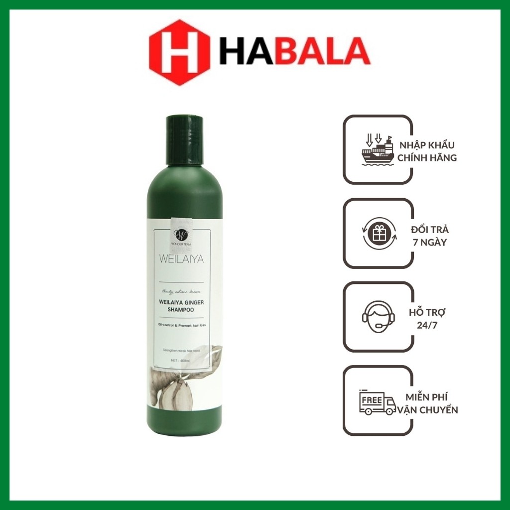 Dầu Gội Weilaiya, Dầu Gội Ngăn Rụng Tóc Cho Nam, Nữ Da Dầu 400ml - Habala Shop