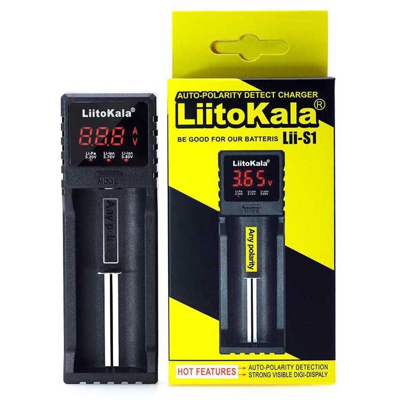 Bộ Sạc Pin tự ngắt LiitoKala Lii-S4 Lii-S2 Lii-S1 - đa năng thông minh