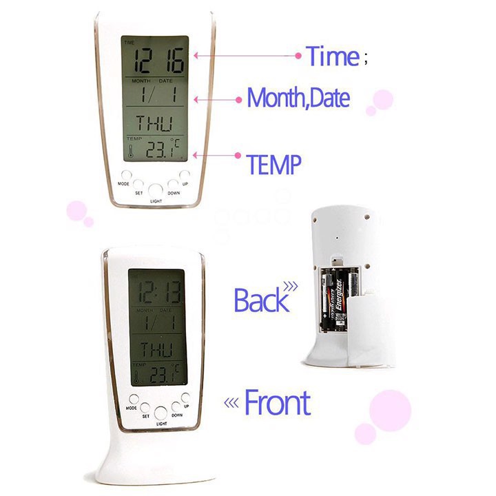 ĐỒNG HỒ ĐIỆN TỬ ĐỂ BÀN Square Clock DS-510 - 1 Cái