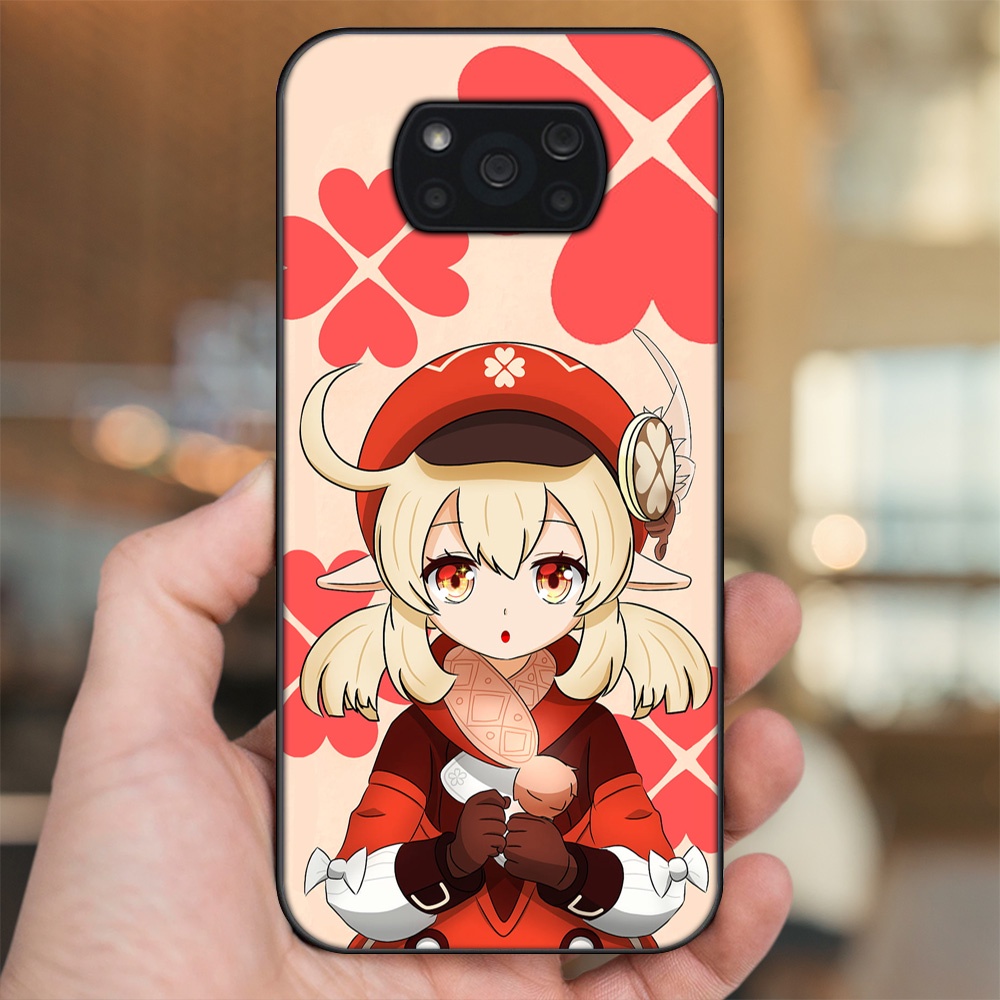 Ốp lưng Xiaomi Poco X3, Poco X3 Pro, Poco X3 NFC viền đen in hình Klee Genshin Impact