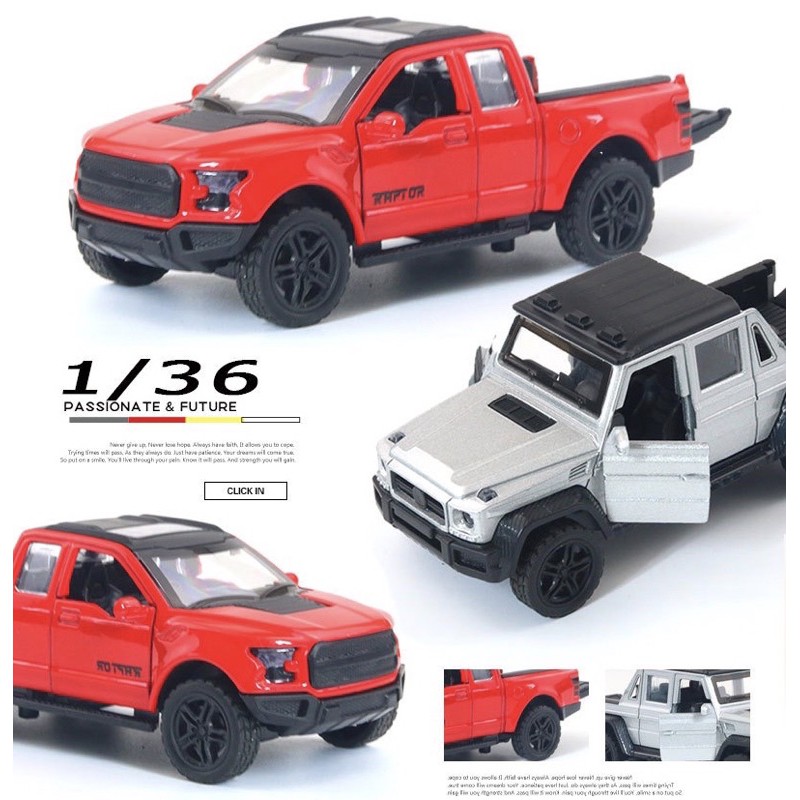 Mã LIFE0503TOYS giảm 10% đơn 0Đ Xe bán tải kim loại 1 36