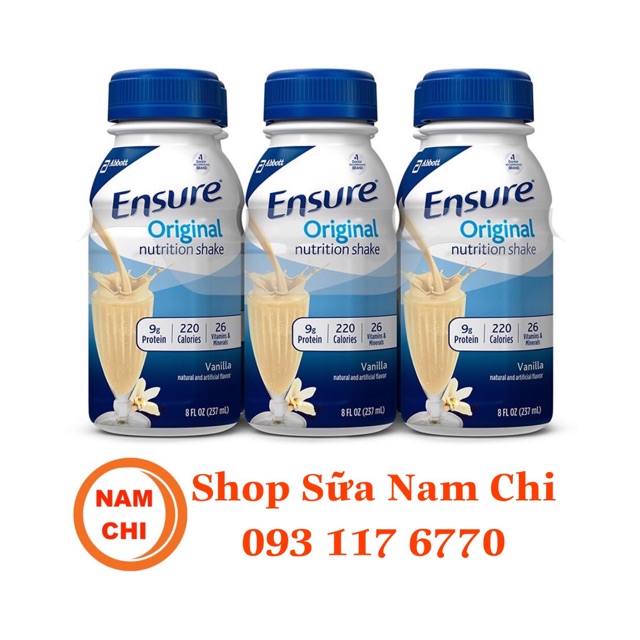 [DATE 05/2020] Lốc 6 Chai Sữa Nước Ensure Mỹ 237ml