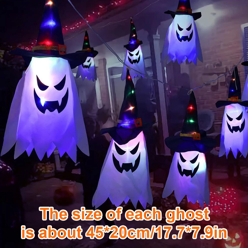 1 Đèn LED Phát Sáng Hình Ma Trang Trí Halloween