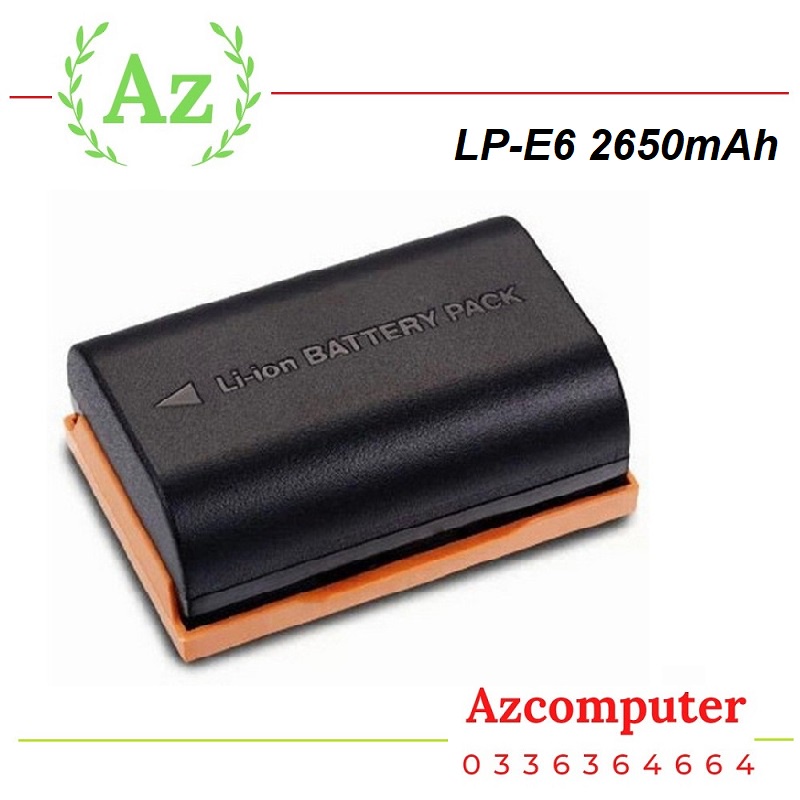 Pin máy ảnh LP-E6 7.4v 2650mAh dùng cho máy ảnh Canon 5DMark3 5D4 6D 6D2 7D2 80D 90D