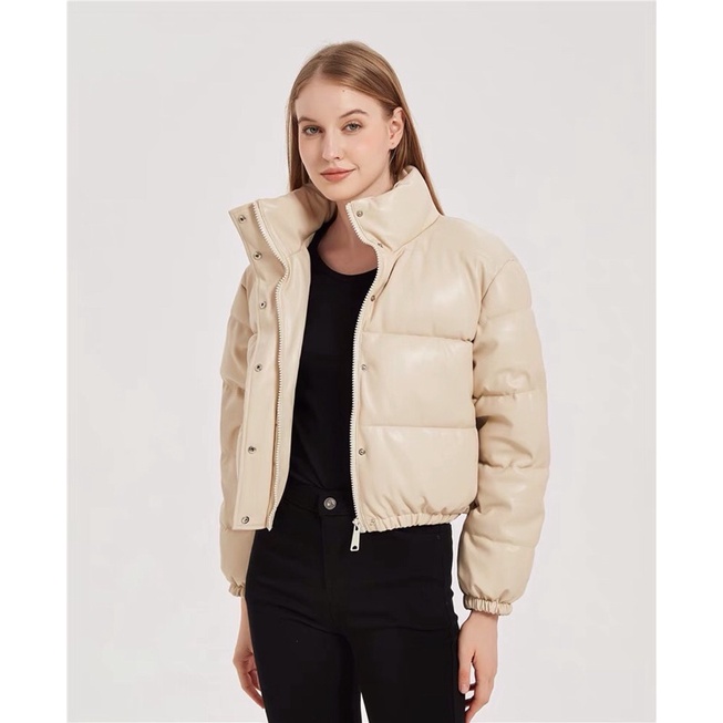 Áo khoác phao croptop