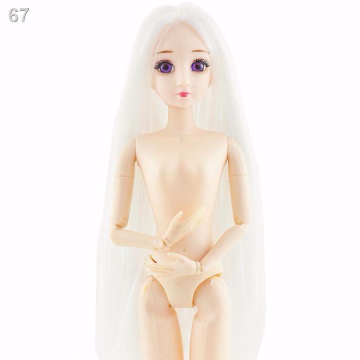 30 cm BJD Barbie búp bê Xinyi khỏa thân trẻ em 3D mắt thật đồ chơi cô gái bộ công chúaH